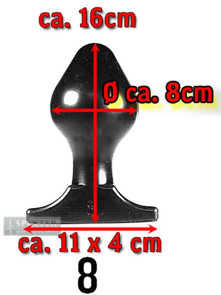 All Black Power-Plug BODO 16x8cm