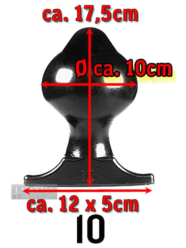 All Black Power-Plug DAVE 17,5x10cm