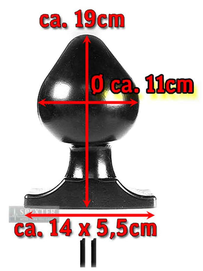 All Black Power-Plug EDGAR 19x11cm