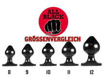 All Black Power-Plug FAUSTO 22x12cm