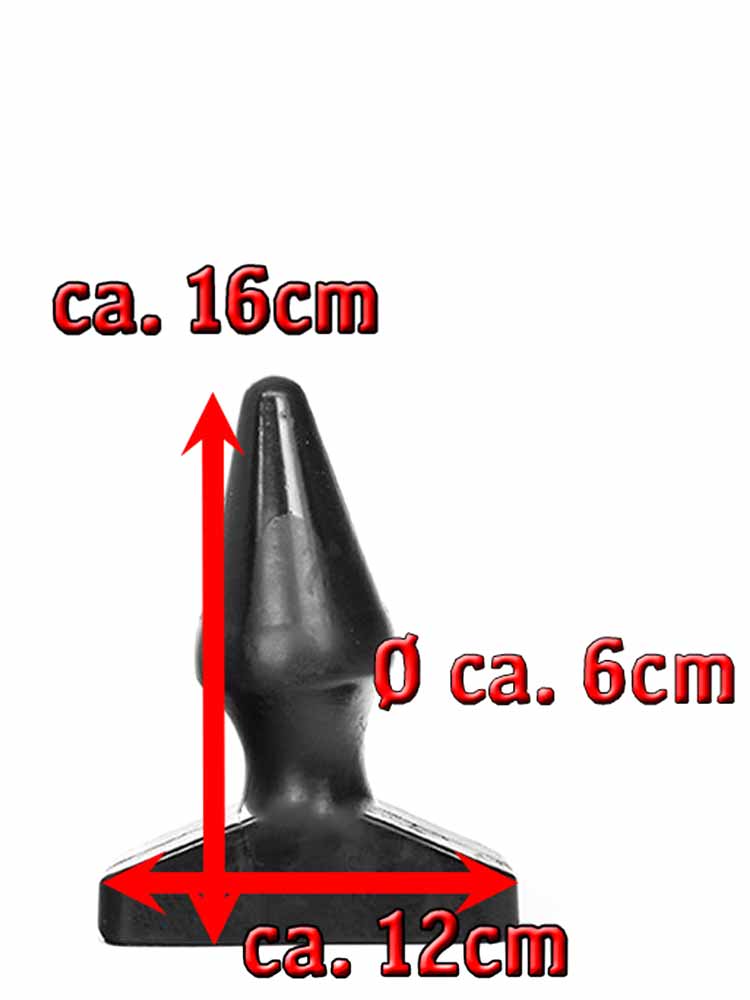 All Black Power-Plug HAKON 16x6cm