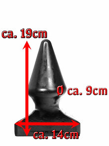 All Black Power-Plug JANNIK 19x9cm