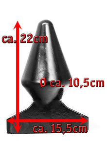 All Black Power-Plug LANCE 22x10,5cm