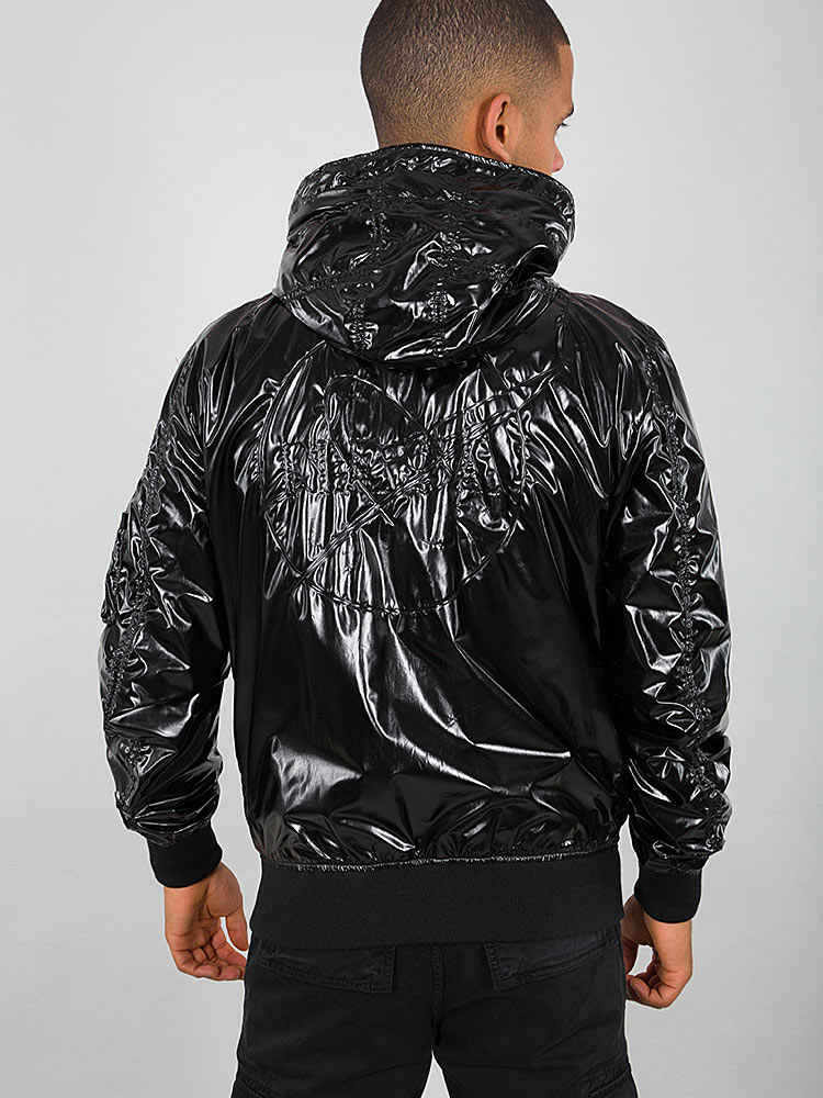Alpha Industries MA-1 LW Hooded NASA - schwarz