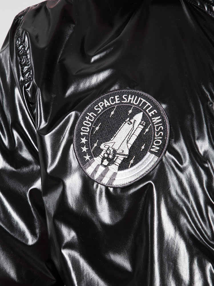 Alpha Industries MA-1 LW Hooded NASA - schwarz