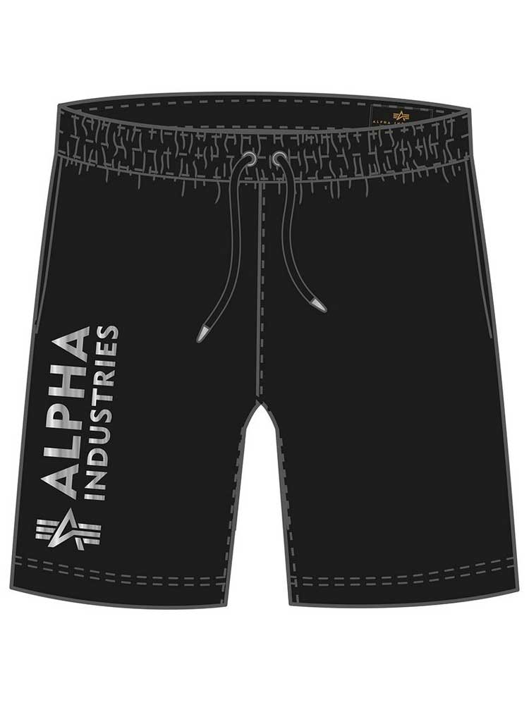 Alpha Industries Basic Short Foil Print metalsilver