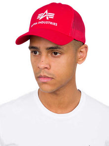 Alpha Industries Basic Trucker Cap - speed red