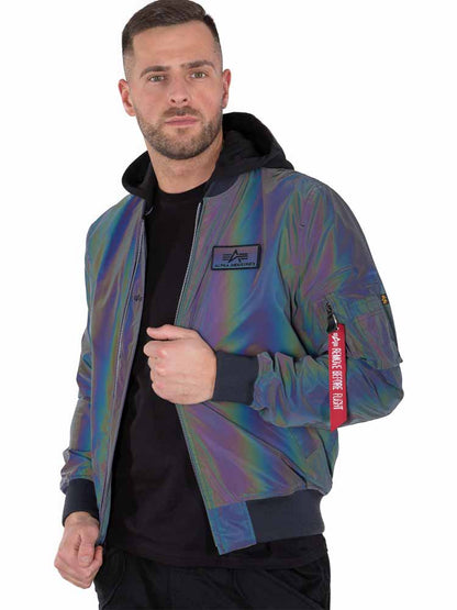 Alpha Industries MA-1 LW HD Rainbow Reflective