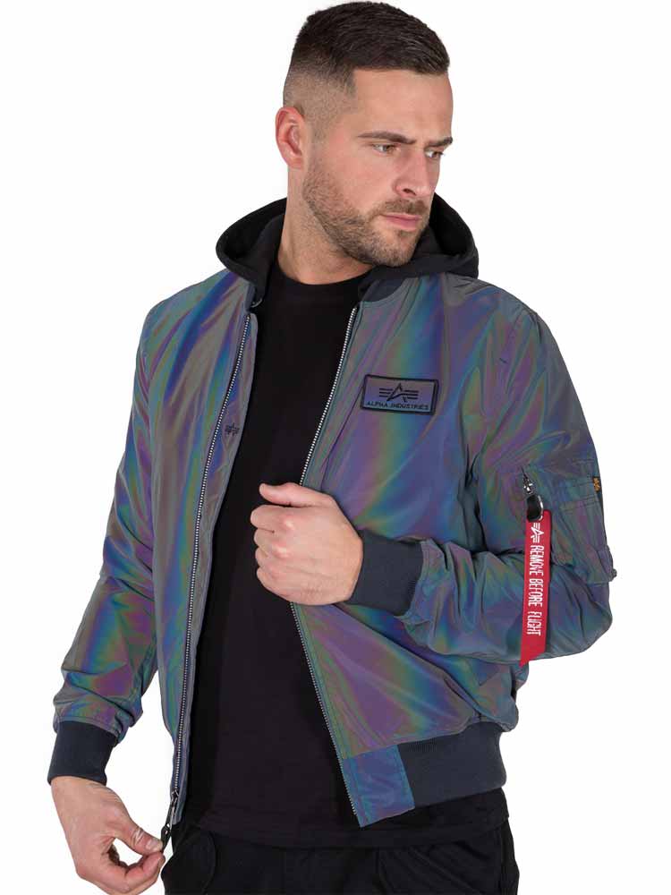 Alpha Industries MA-1 LW HD Rainbow Reflective
