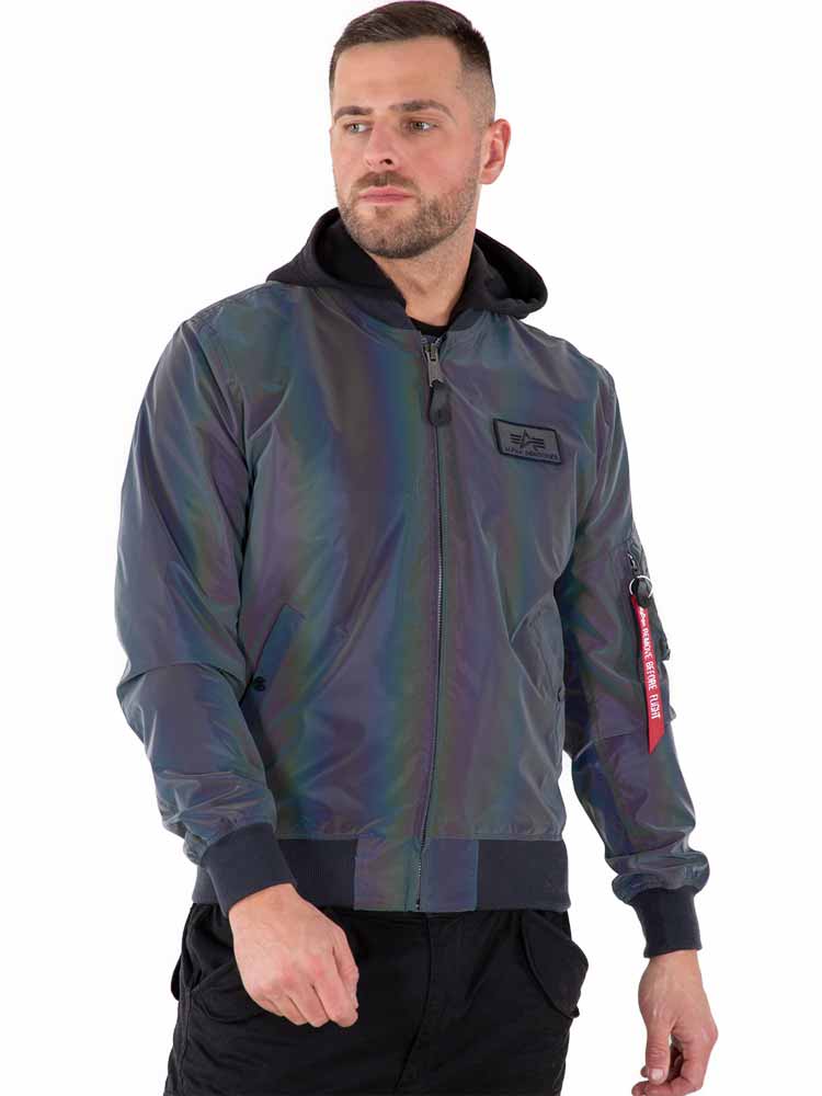 Alpha Industries MA-1 LW HD Rainbow Reflective