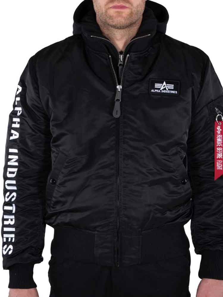 Alpha Industries MA-1 D-TEC SE - schwarz/weiss