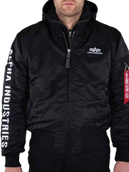 Alpha Industries MA-1 D-TEC SE - schwarz/weiss