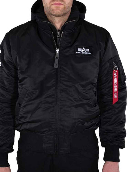 Alpha Industries MA-1 D-TEC SE - schwarz/weiss