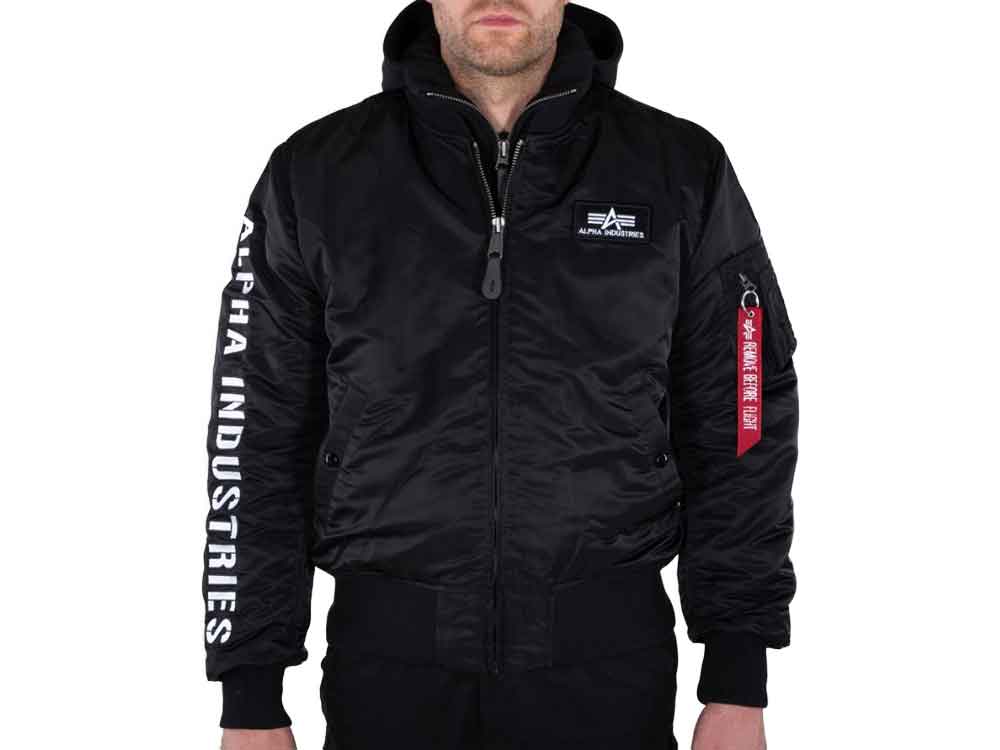 Alpha Industries MA-1 D-TEC SE - schwarz/weiss