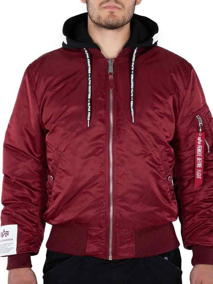 Alpha Industries MA-1 ZHP burgundy