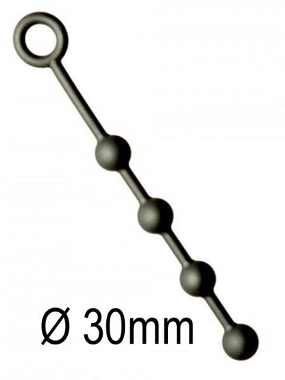 Analkugeln - Anal-Balls - Silikon -S- 4x30mm schwarz