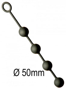 Analkugeln - Anal-Balls - Silikon -L- 4x50mm schwarz
