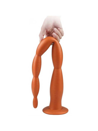 Analbeads Scale Long Dildo SMALL kupfer