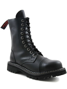 10-Loch Schnürstiefel Boots mit Stahlkappe