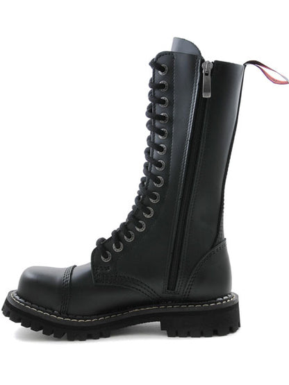 14-Loch Schnürstiefel Boots mit RV und Stahlkappe