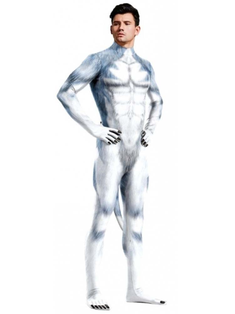 Animal Cosplay HUSKY Overall blau-grau
