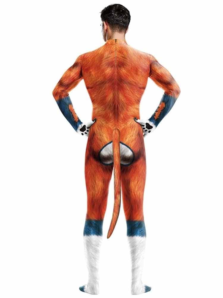 Animal Cosplay WILD DOG Overall orange