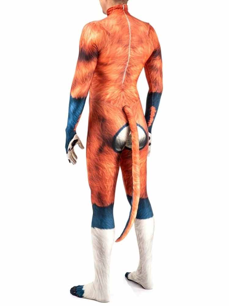 Animal Cosplay WILD DOG Overall orange