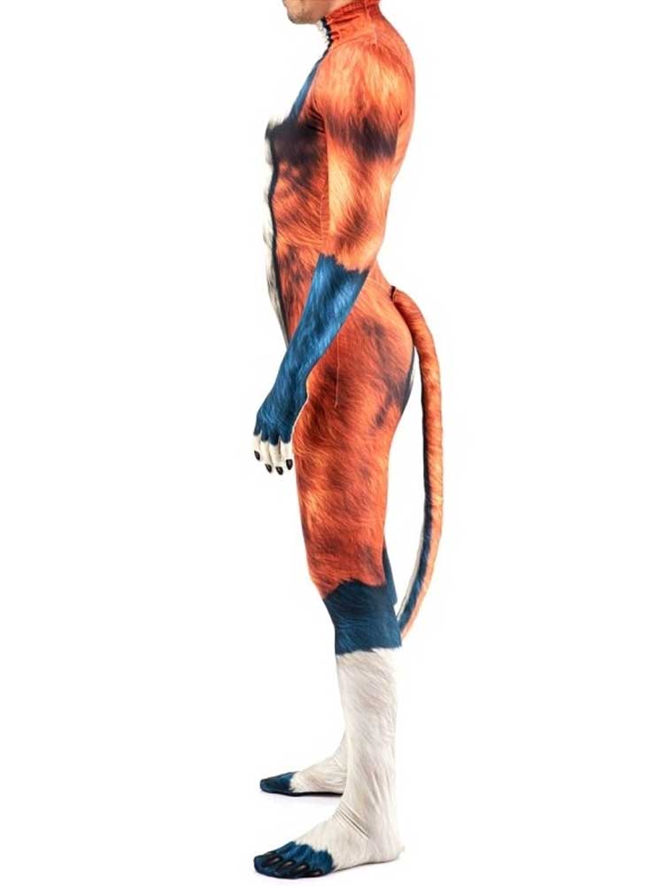 Animal Cosplay WILD DOG Overall orange