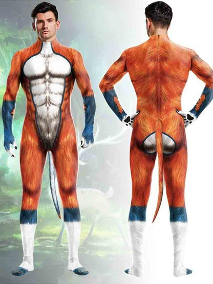 Animal Cosplay WILD DOG Overall orange