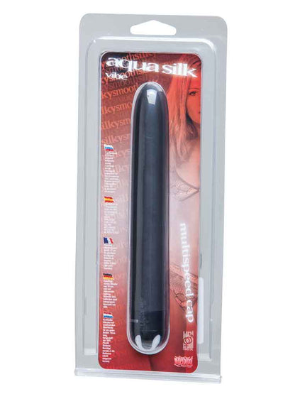 AQUA SILK Vibrator 18cm schwarz