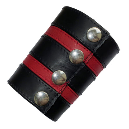 Armband SPEXTER DELUXE mit 2 roten Streifen