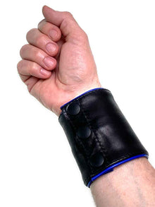 Arm-Geldbeutel, 2 schmale Streifen BLAU