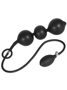 Analkugeln - Aufblasbar bis 6cm - schwarz