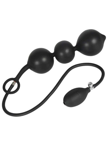 Analkugeln - Aufblasbar bis 6cm - schwarz