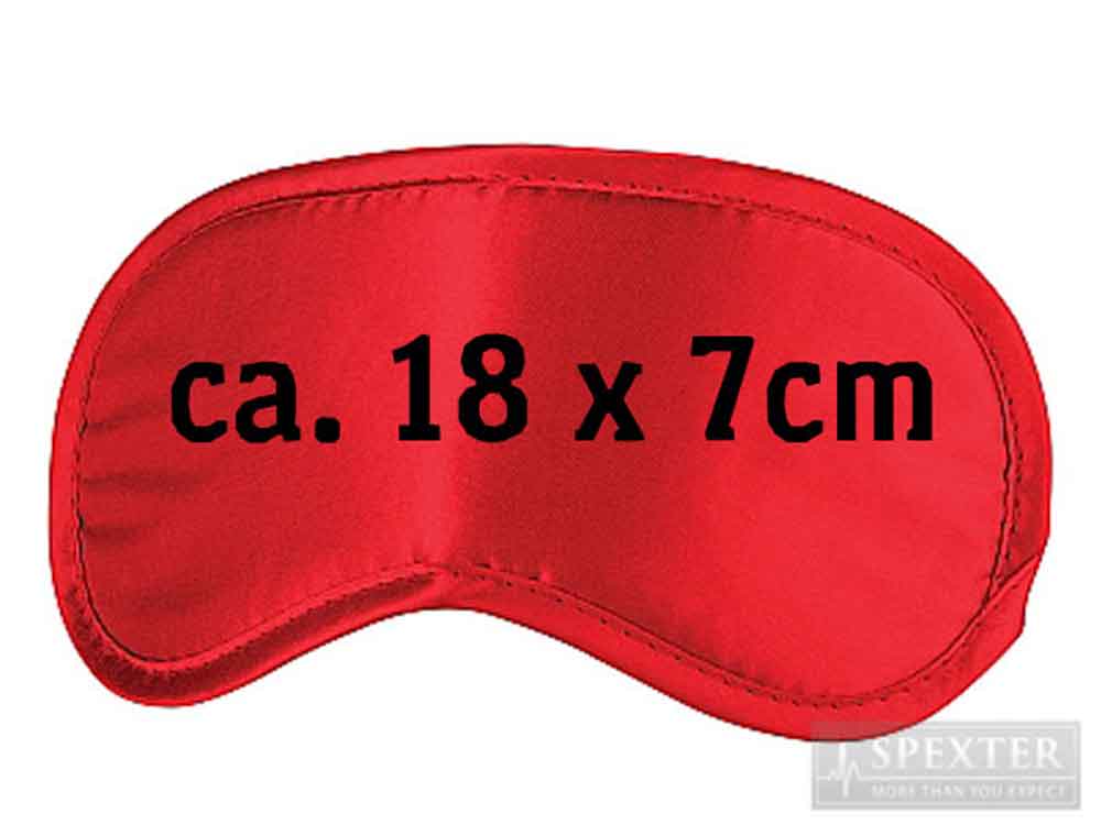 Augenbinde Schlafmaske - einfach, rot