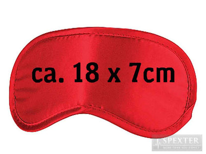 Augenbinde Schlafmaske - einfach, rot