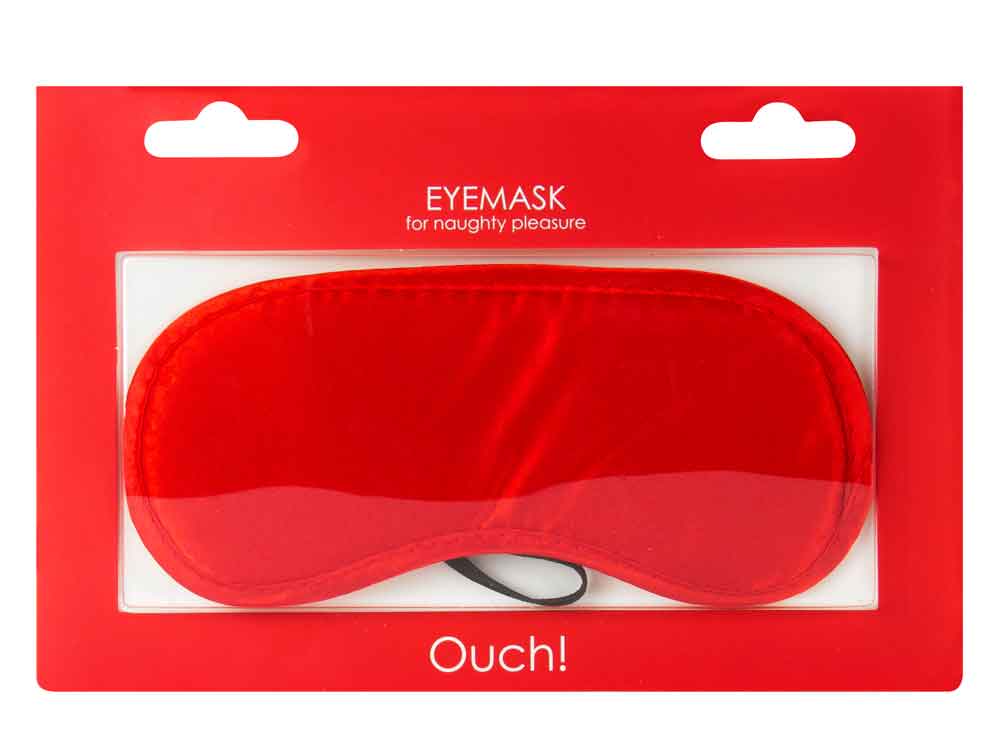 Augenbinde Schlafmaske - einfach, rot