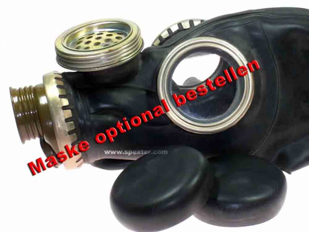 Augenpads für Gasmasken - schwarz
