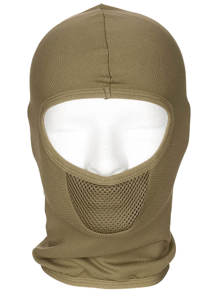 Balaclava "Tactical", 1-Loch, tropenbraun