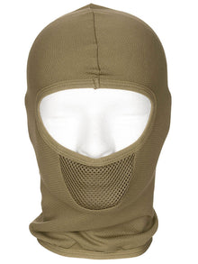 Balaclava "Tactical", 1-Loch, tropenbraun