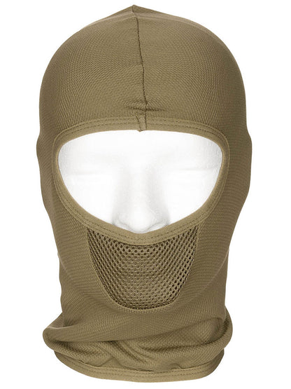 Balaclava "Tactical", 1-Loch, tropenbraun