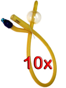 Ballon-Dauer-Katheter aus Latex / Silikon 10er Pack