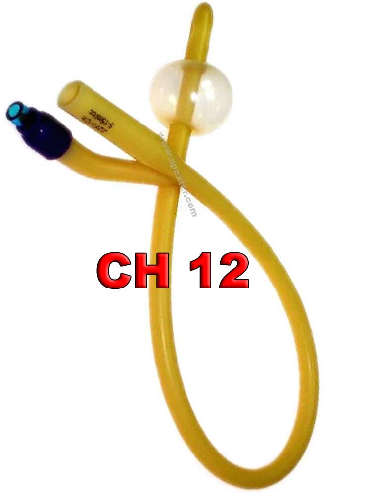 Ballon-Dauer-Katheter aus Latex / Silikon - CH 12