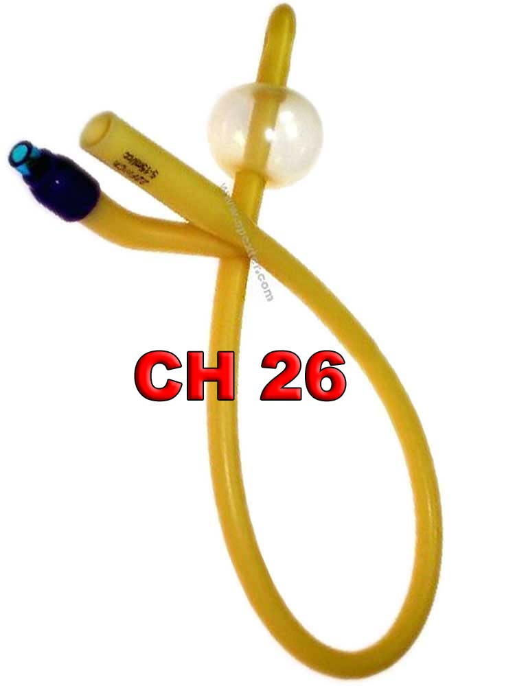 Ballon-Dauer-Katheter aus Latex / Silikon - CH 26