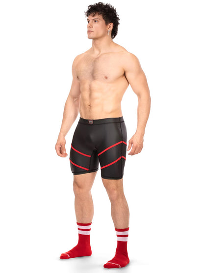BARCODE Biker Short NURU schwarz-rot