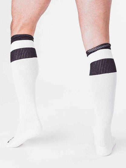 BARCODE Fußballsocken weiss/schwarz