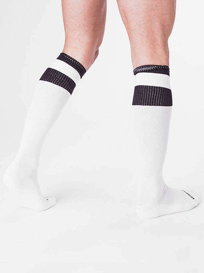 BARCODE Fußballsocken weiss/schwarz