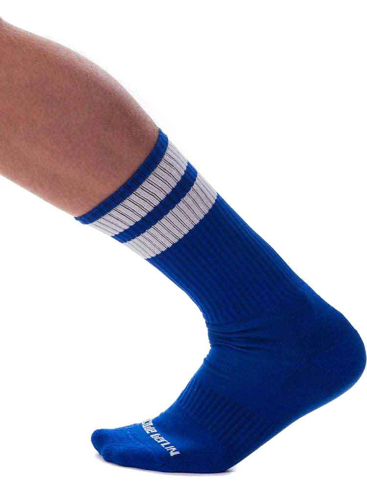 BARCODE Gym Socks royal-weiss