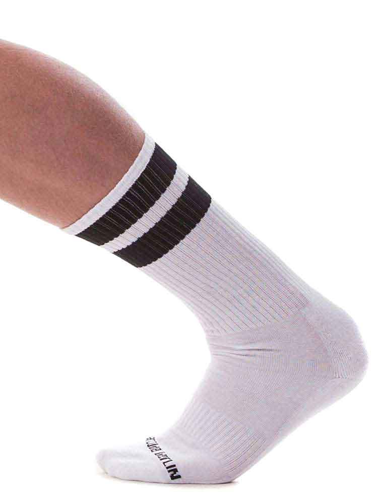 BARCODE Gym Socks weiss-schwarz
