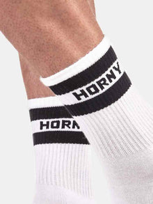 BARCODE HORNY Fetish Half Socks